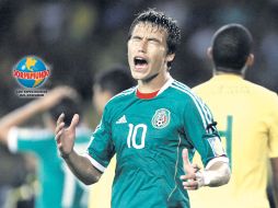 Érick Torres lamenta una falla ante la portería de Brasil. AP  /