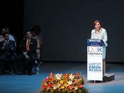 Josefina Vázquez Mota rinde en Jalisco su informe como coordinadora de la fracción del PAN en la Cámara de Diputados. E. PACHECO  /