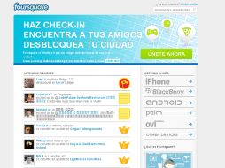 Los usuarios sólo pueden publicar su asistencia a un evento a través de Foursquare.com. ESPECIAL  /