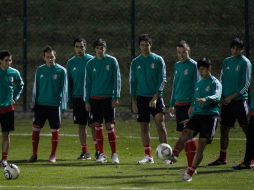 Los jugadores de la Selección mexicana Sub-20, durante sesión de entrenamiento previo al encuentro con Francia. AP  /