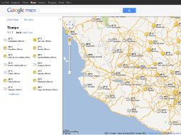 Permite conocer las temperaturas y el tiempo existentes en todo el globo. ESPECIAL  /
