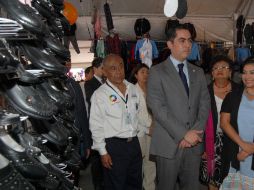 Inauguración de una feria de útiles escolares, en donde los artículos se venden a bajo precio. NTX  /