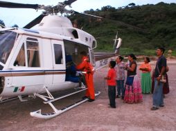Habilitaron el vehículo aéreo como ambulancia para que el menor recibiera una mejor atención médica en la ciudad. M PATIÑO  /