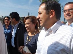 Vázquez Mota estuvo presente en el registro de Luisa María Calderón como candidata del PAN en Michoacán. EL UNIVERSAL  /