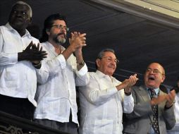 Castro emplazó a los asistentes ‘hasta el centenario’. ESPECIAL  /