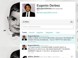 Imagen de @ElCheloveco en la que muestra el tweet que escribió Derbez. ESPECIAL  /