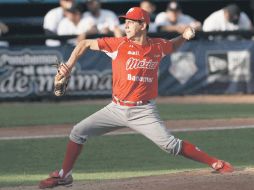 El abridor de los Diablos Rojos, Roberto ''Metralleta'' Ramírez, apenas trabajó una entrada y un tercio. MEXSPORT  /