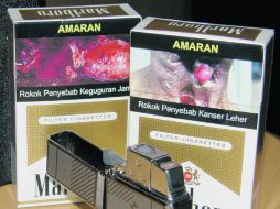 Desde 2010 en México es obligatorio que las cajetillas de cigarros contengan advertencias visuales. ESPECIAL  /