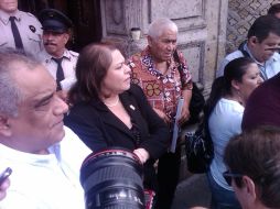 Los legisladores Raúl Vargas y Olga Araceli acudieron a la movilización en contra de la Presa El Zapotillo. I. DE LOZA  /