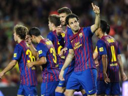 El Barcelona ya tiene conquistada la Supercopa de España al vencer al Real Madrid. AP  /