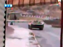 La televisión siria mostraba hoy imagenes de la represión, sin confirmar la ubicación. EFE  /