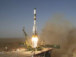 El 'Progress M-12M' se estrelló ayer en la república rusa de Altái, en el sur de Siberia poco después de su lanzamiento. EFE  /