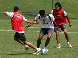 Los jugadores de Atlas, durante sesión de entrenamiento, previo al encuentro ante Tigres. MEXSPORT  /