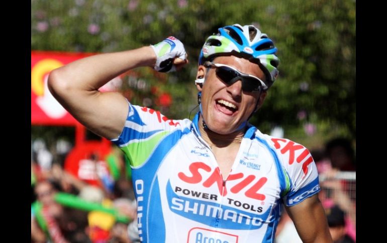El alemán Marcel Kittel, conquistó el tramo entre Almadén y Talavera de la Reina. REUTERS  /