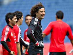 El portero mexicano ha recibido goles durante los tres partidos junto con el Ajaccio. MEXSPORT  /