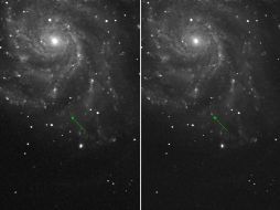 PTF 11kly está aumentando de brillo a cada minuto y ya es 20 veces más luminosa que en su origen. EFE  /