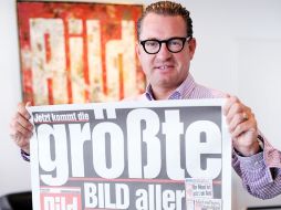 Kai Diekmann, el director del tabloide alemán, asegura que ''Bild se reinventa todos los días''. AFP  /
