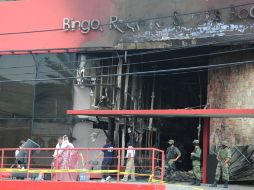 Tras el ataque que incendió el casino, un total de 52 personas murieron en Monterrey. NTX  /
