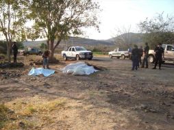 Los cuerpos fueron encontrados en una fosa que fue detectada en la comunidad de San Francisco Tlalcilalcalpa. ARCHIVO  /