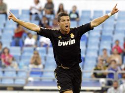 Cristiano Ronaldo celebra un gol durante su encuentro contra el Zaragoza. REUTERS  /
