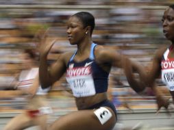 Carmelita Jeter durante la prueba de 100 metros en Daegu. AP  /