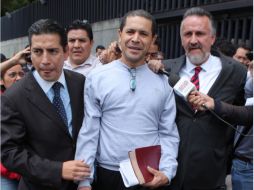 El ex alcalde de Cancún, acusado de lavado de dinero, regersó esta mañana a atender asuntos personales. EL UNIVERSAL  /