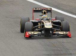 El piloto brasileño, Bruno Senna del equipo Renault, en el circuito Spa-Francorchamps en Bélgica. AFP  /