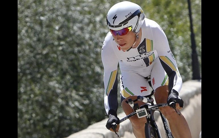 Tony Martin, ganador de la París Niza y de la contrarreloj del Tour de Francia, sacó sobresaliente en el examen de Salamanca. EFE  /