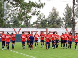 Jugadores del Club Chivas durante sesión de entrenamiento. EL INFORMADOR  /