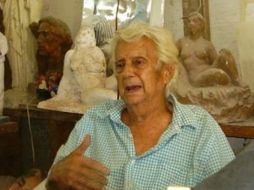 El reconocido escultor cubano Tony López, con una carrera de más de 70 años. ESPECIAL  /