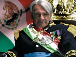 Alejandro Parodi en el papel de Antonio López de Santa Anna, en la cinta Su alteza serenísima. ESPECIAL  /