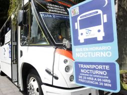Vialidad dice que el transporte público por las noches beneficiará a un millón 113 mil ciudadanos. A. HINOJOSA  /