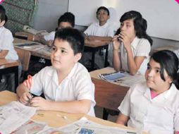 Alumnos de la escuela Urbana 55 “Salvador M. Lima”. J. SÁNCHEZ  /