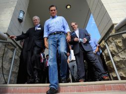 Mitt Romney ocupa en las encuestas republicanas el segundo lugar, abajo de Rick Perry. AP  /