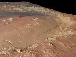 Cuando se secó, gran parte de esas formaciones quedaron ocultas bajo una capa de sedimentos arremolinados por el viento. EFE  /