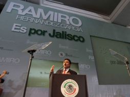 El senador Ramiro Hernández García rindió hoy su V informe de actividades legislativas con un Auditorio Telmex lleno. ARCHIVO  /
