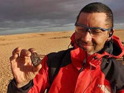 El cazador dará una conferencia en el Museo de algunas pistas de cómo seguir el rastro de estas rocas. ESPECIAL  /
