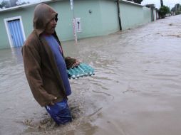 Las constantes inundaciones comienzan a causar problemas en las carreteras de la entidad. NTX  /