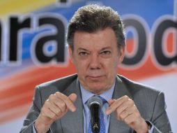 Santos asegura que no se rendirá para combatir al crimen organizado. EFE  /