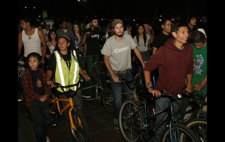 El factor que ha sido definitivo para la visualización del movimiento, es la cantidad de gente que se ha subido a la bici. M. FREYRÍA.  /