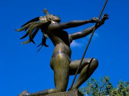 La diosa Ixtapanchihuatl da la bienvenida al ingreso a la ciudad. ESPECIAL  /