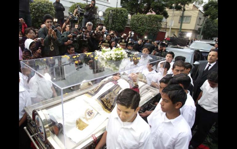 Las reliquias de Juan Pablo II, dejaron la Ciudad de México el pasado 25 de agosto. EL UNIVERSAL.  /