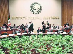 Aspecto de una de las sesiones del Instituto Federal Electoral. EL UNIVERSAL  /