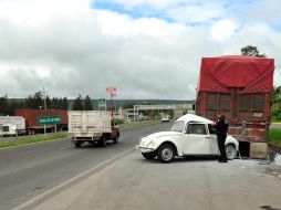 El accidente ocurrió el mediodía del domingo en la mencionada vía a la altura del poblado de Buena Vista en Tlajomulco. ESPECIAL.  /