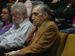 Salvador durante el ciclo de conferencias con motivo de su homenajee como Fundador de la maestria en arquitectura. NOTIMEX  /