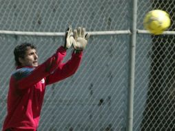 Luis Ernesto Michel de Chivas, durante una sesion de entrenamiento. MEXSPORT  /