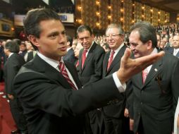 Peña Nieto rechazó que el evento sea el inicio de su precampaña rumbo a la presidencia. NTX  /