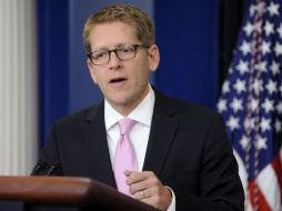Jay Carney dijo que el Obama está en estrecha y frecuente consulta con los líderes europeos sobre la crisis financiera. EFE  /