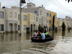 Los vecinos afectados del municipio podrían recibir apoyos económicos por parte del Gobierno. EL UNIVERSAL  /