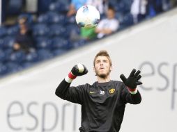 El jugador del ManU cometió un par de errores en los primeros partidos, pero Ferguson los corregirá antes de enfrentarse al Bolton. EFE  /